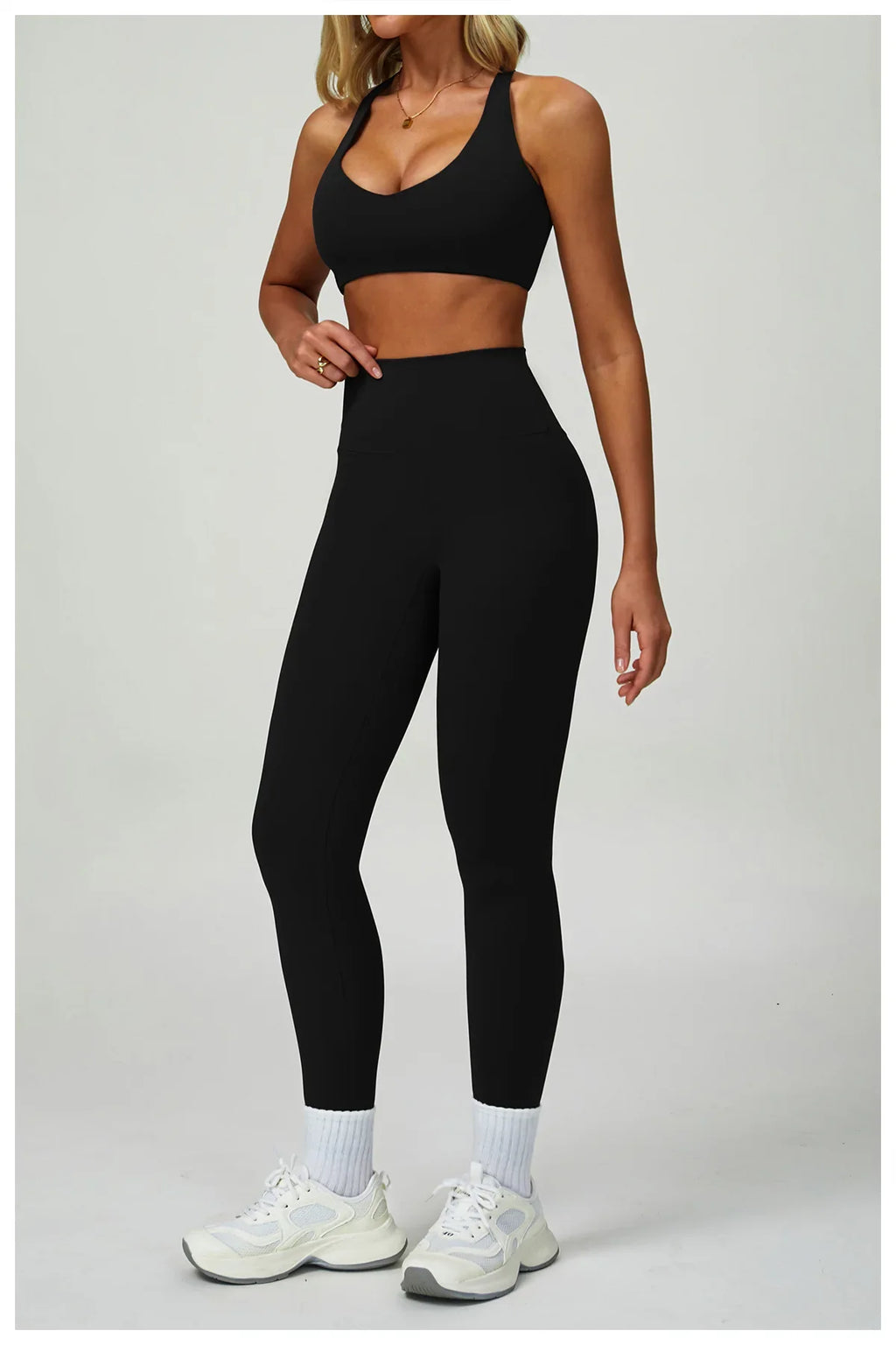 Women's 2/3-piece Activewear Set- Sports Bra, Leggings and Shorts
