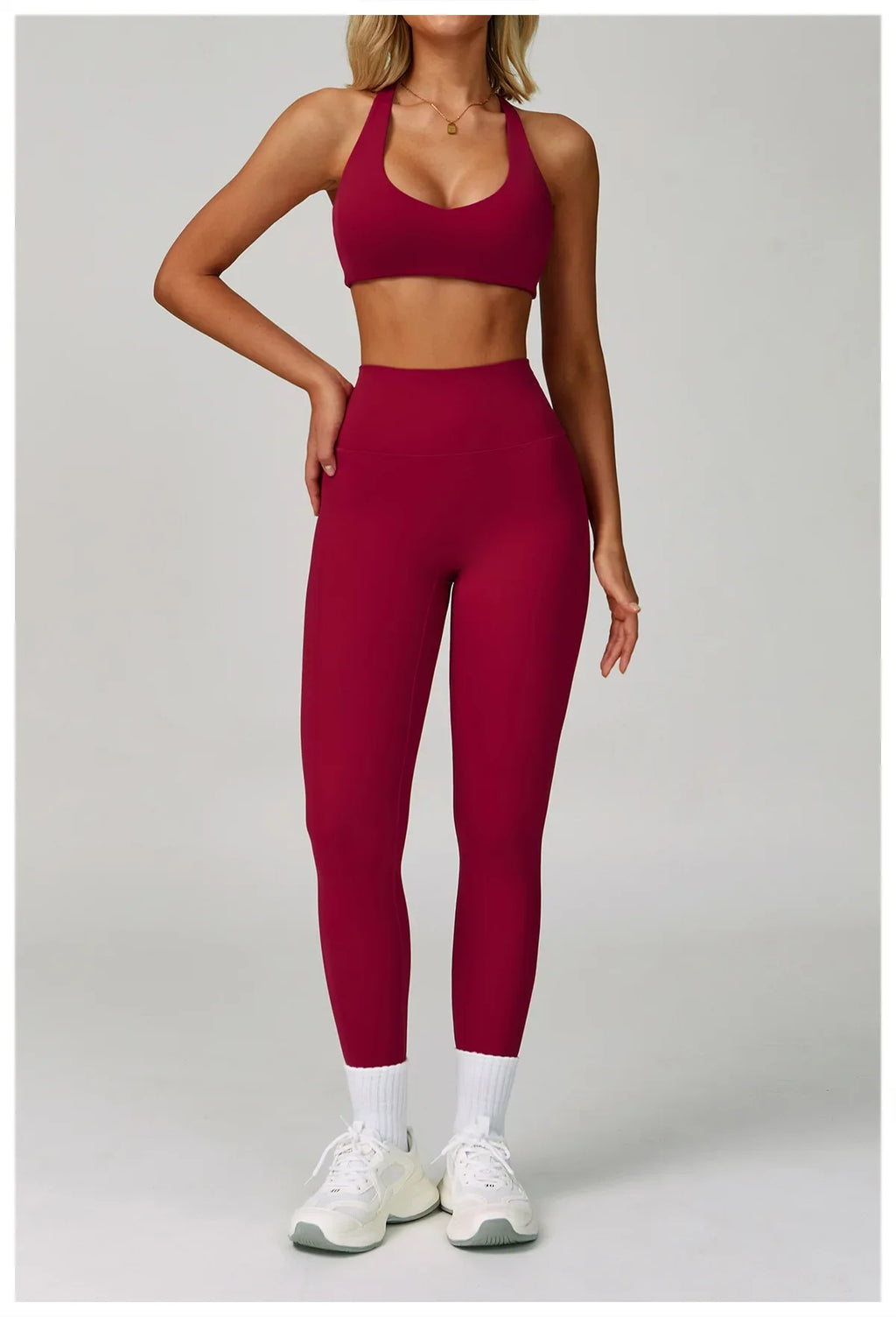 Women's 2/3-piece Activewear Set- Sports Bra, Leggings and Shorts