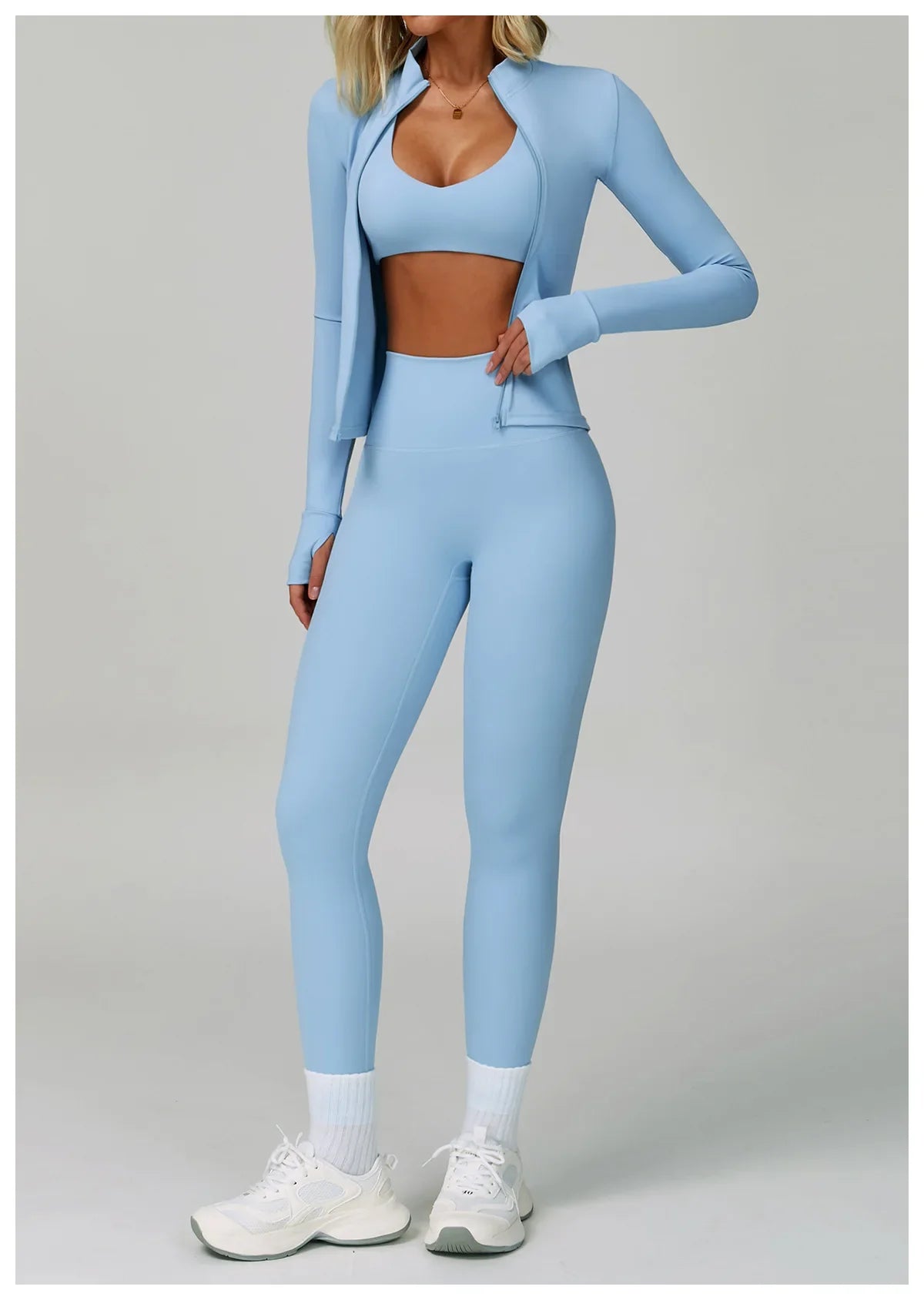 Women's 2/3-piece Activewear Set- Sports Bra, Leggings and Shorts