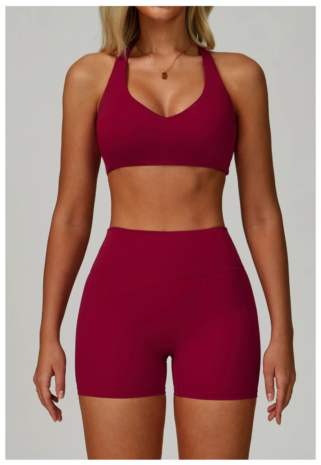 Women's 2/3-piece Activewear Set- Sports Bra, Leggings and Shorts