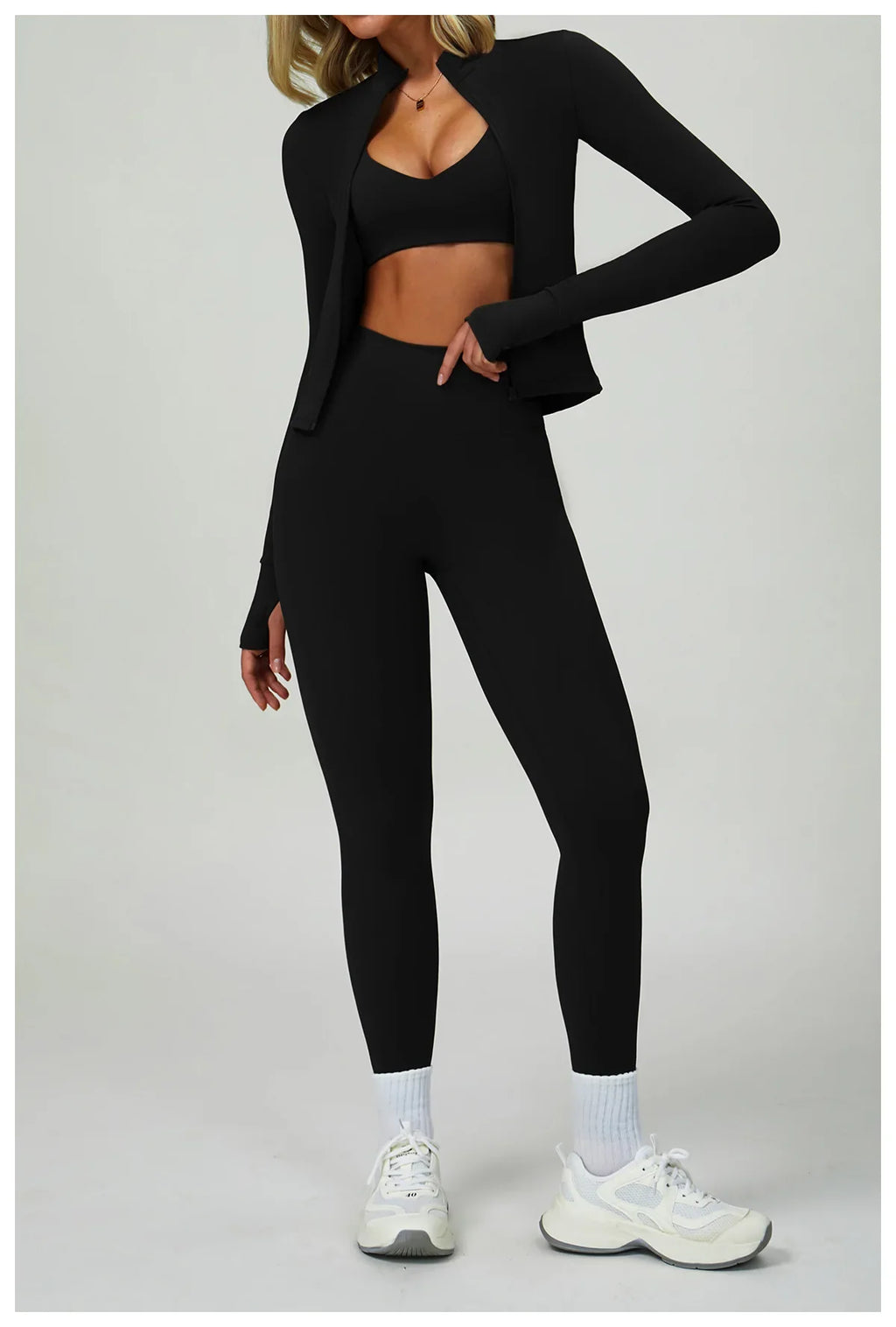 Women's 2/3-piece Activewear Set- Sports Bra, Leggings and Shorts