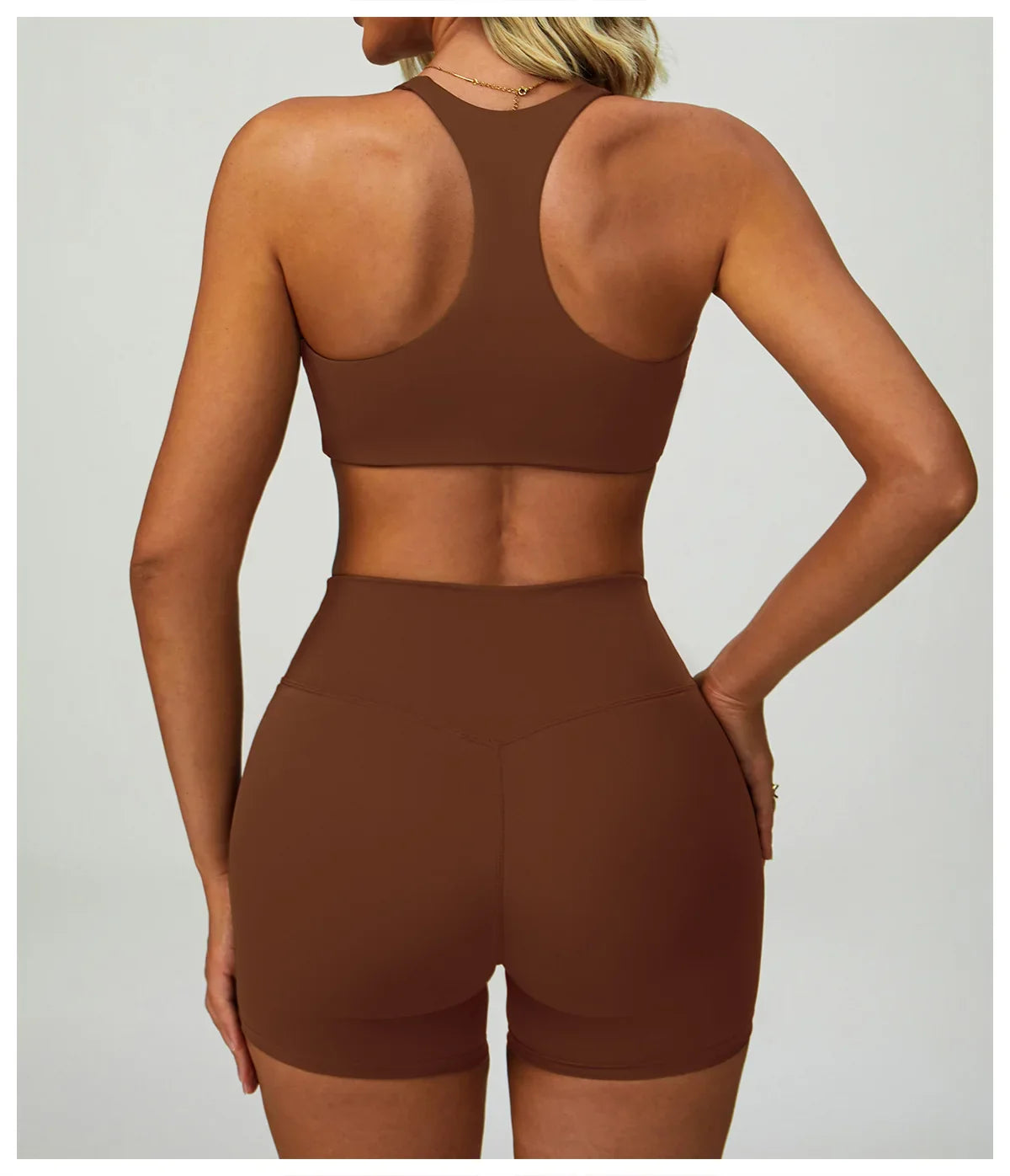 Women's 2/3-piece Activewear Set- Sports Bra, Leggings and Shorts