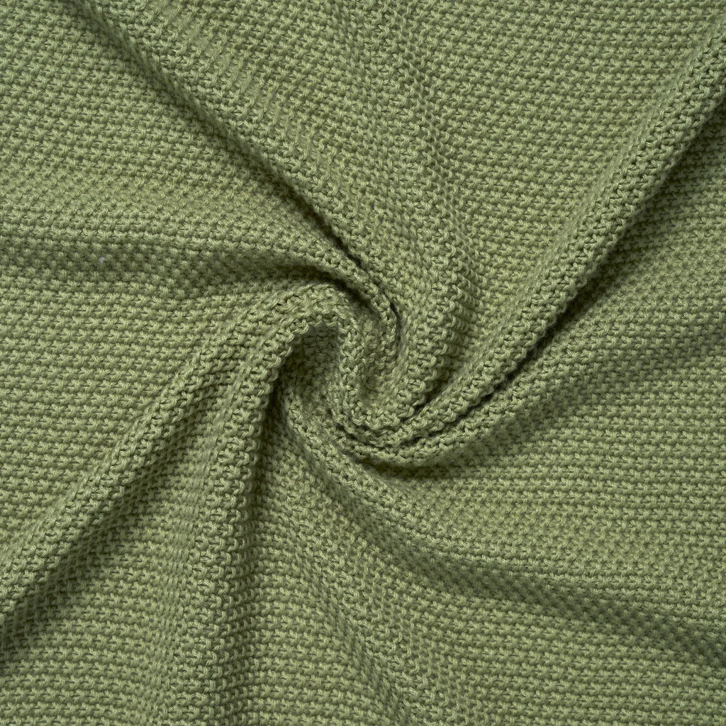 Sage Green Heirloom Lace Knit Baby Blanket