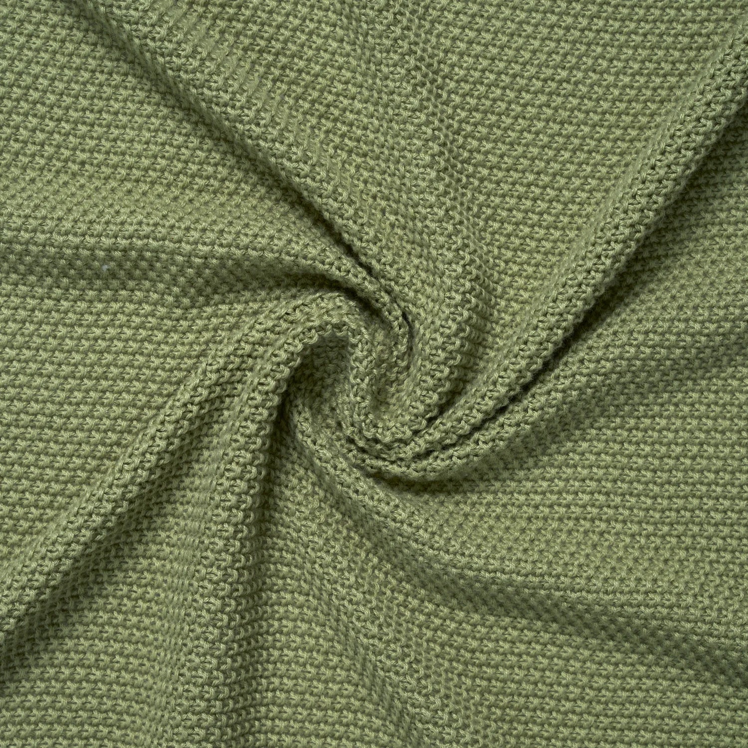 Sage Green Heirloom Lace Knit Baby Blanket