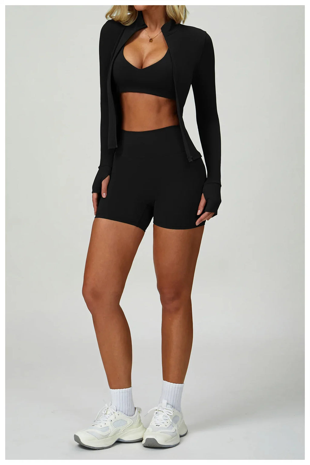 Women's 2/3-piece Activewear Set- Sports Bra, Leggings and Shorts