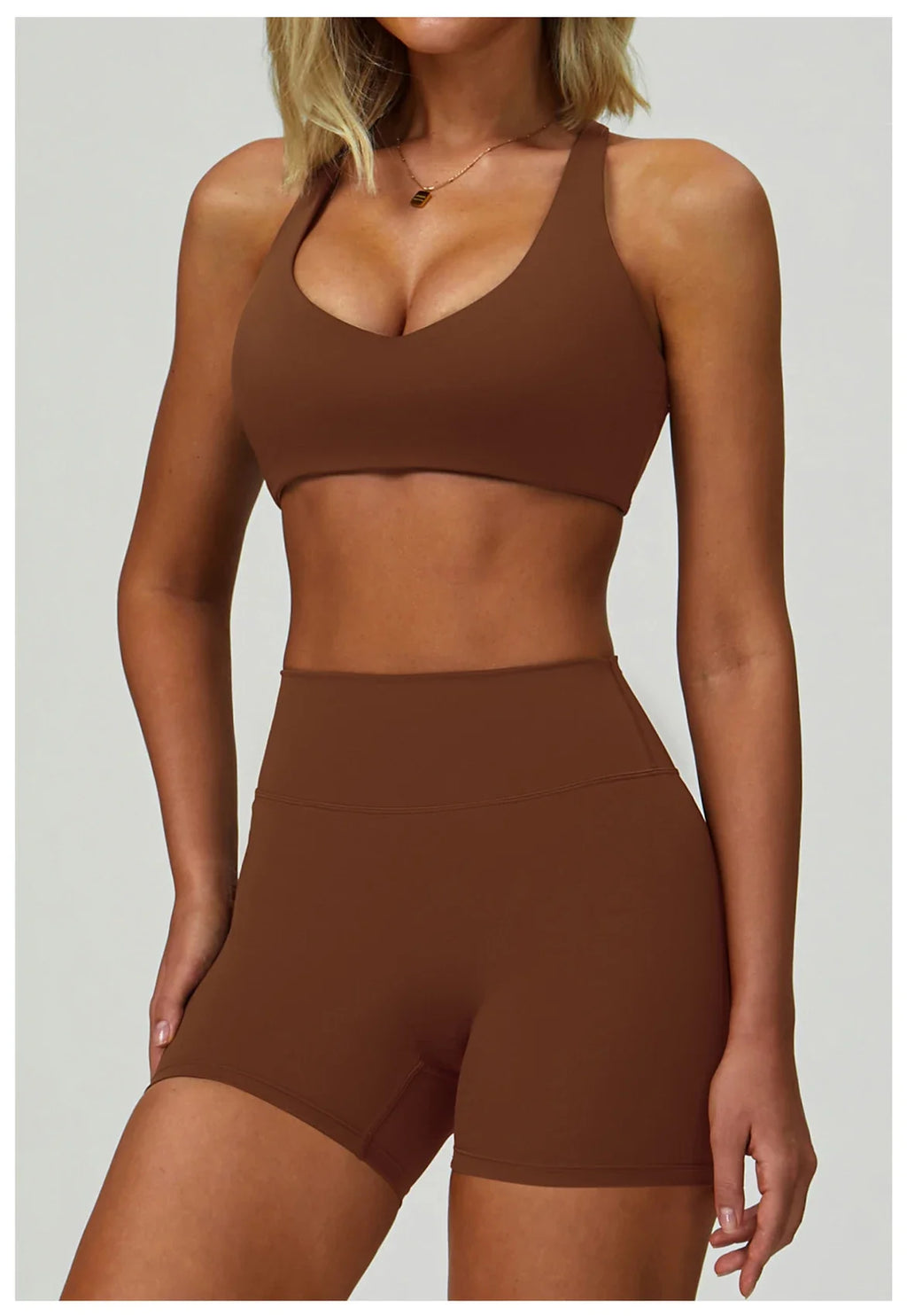 Women's 2/3-piece Activewear Set- Sports Bra, Leggings and Shorts