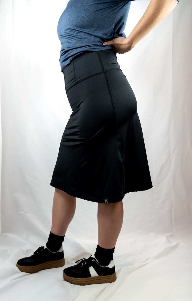 Women's Black Active Skate Skirt