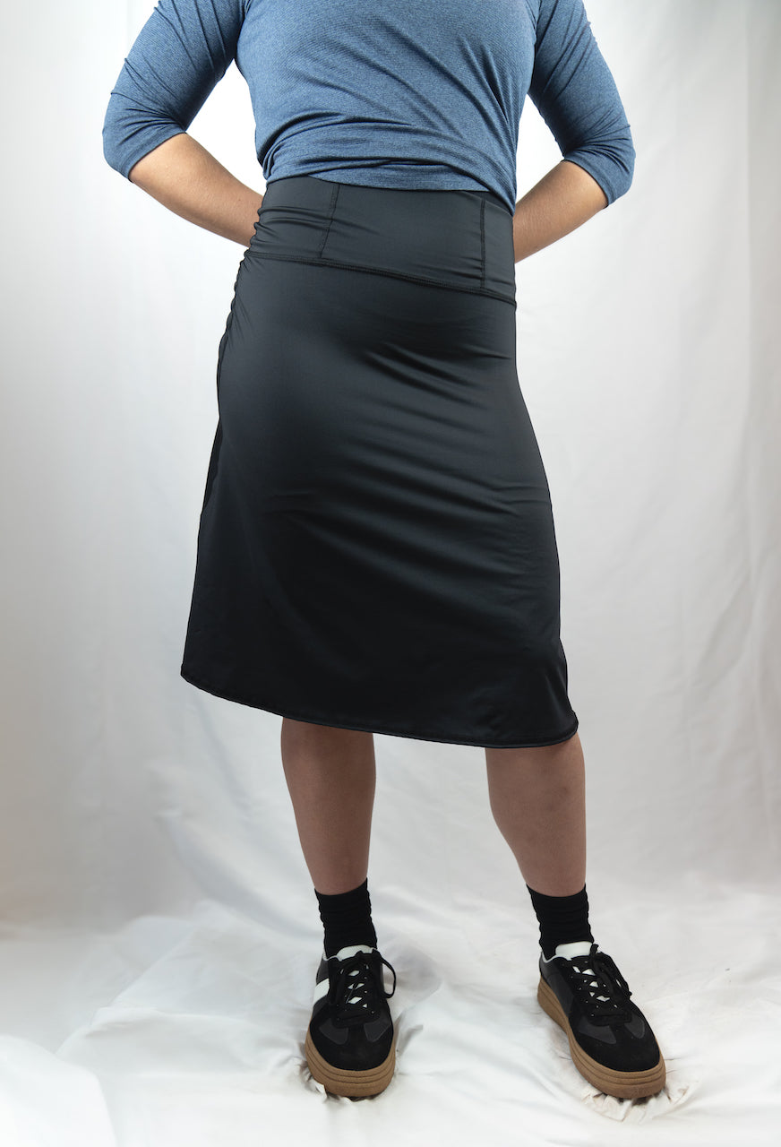 Women's Black Active Skate Skirt