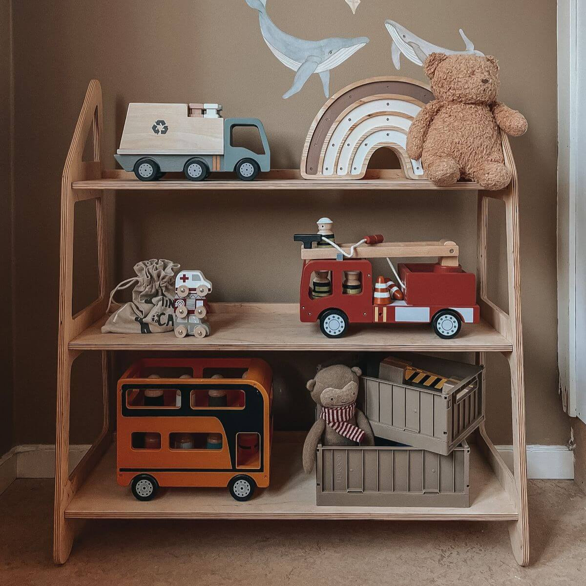 3-Peice Montessori Playroom Organization Furniture Set