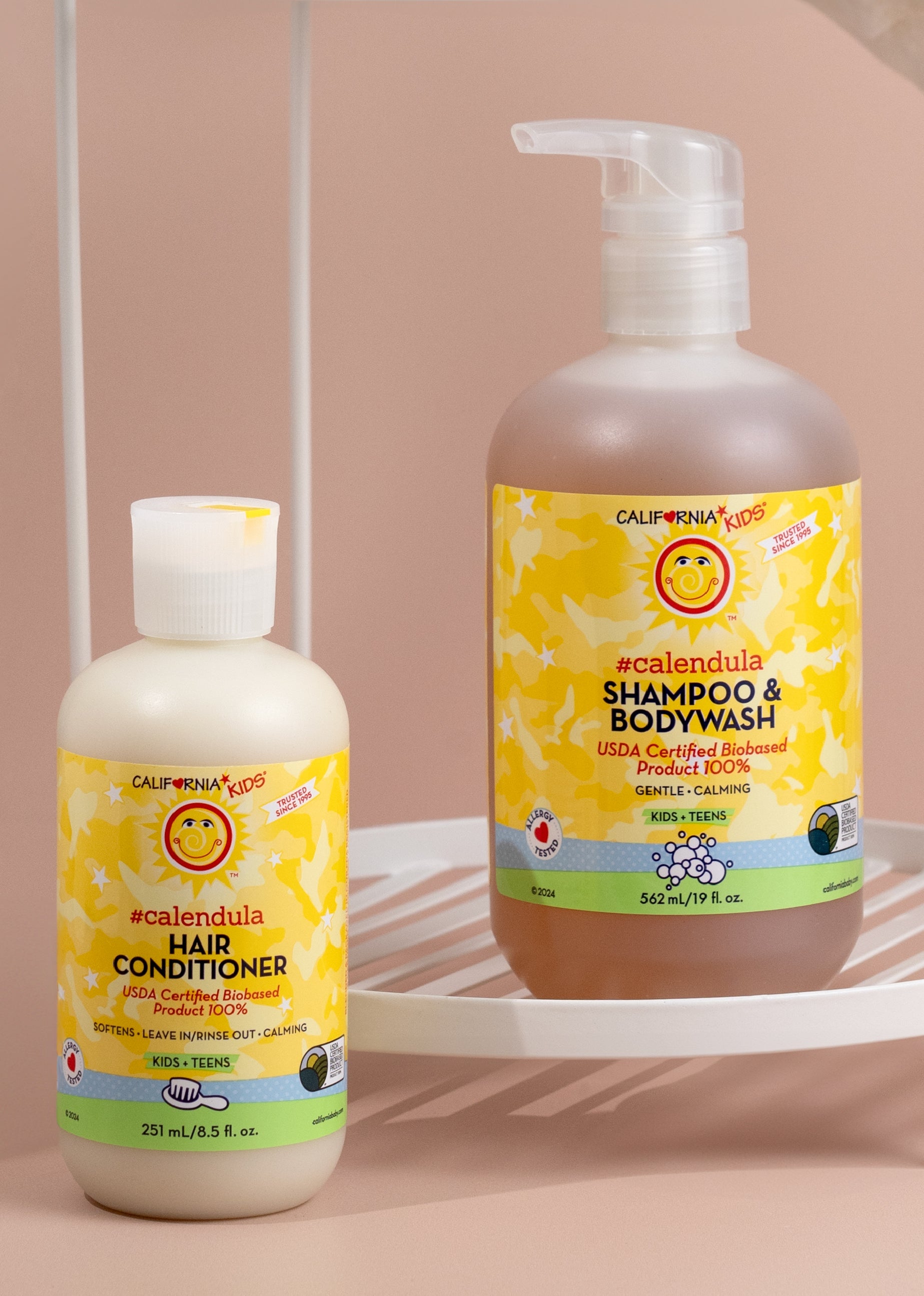 California Kids Calendula Shampoo, Body Wash and Conditioner Bundle