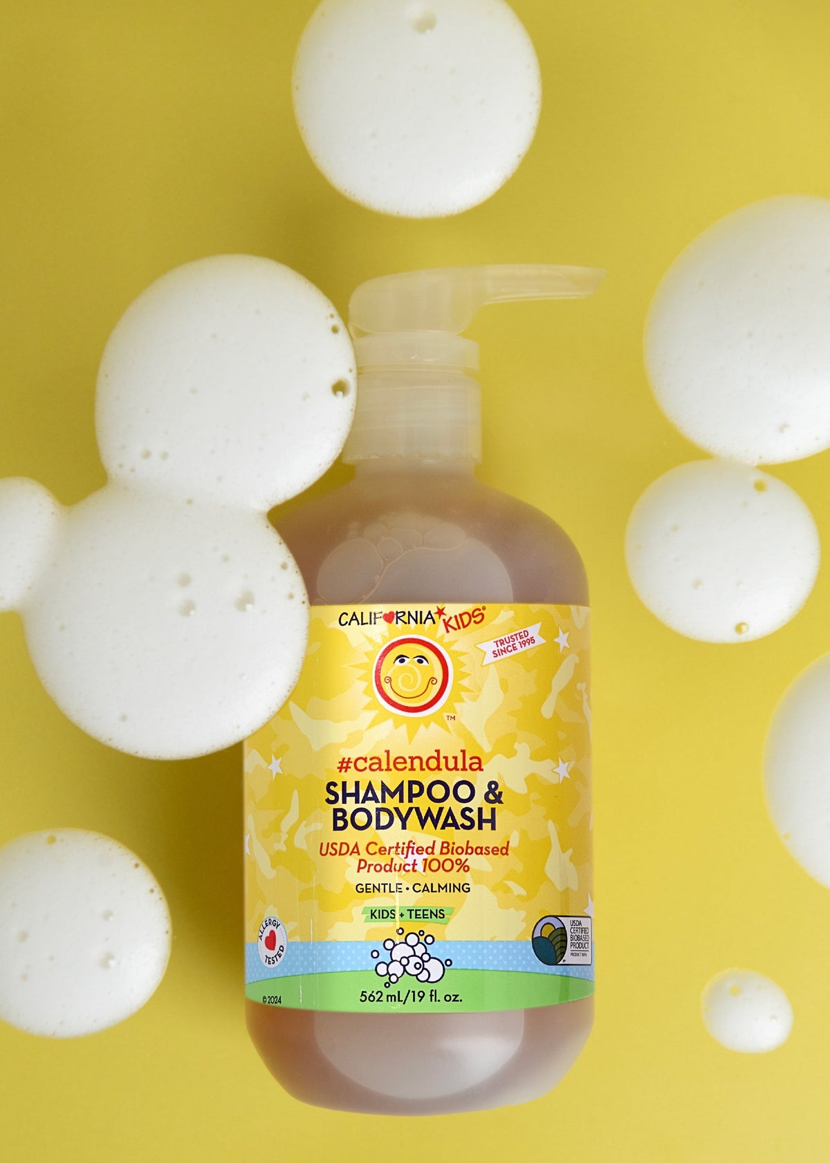 California Kids Calendula Shampoo, Body Wash and Conditioner Bundle