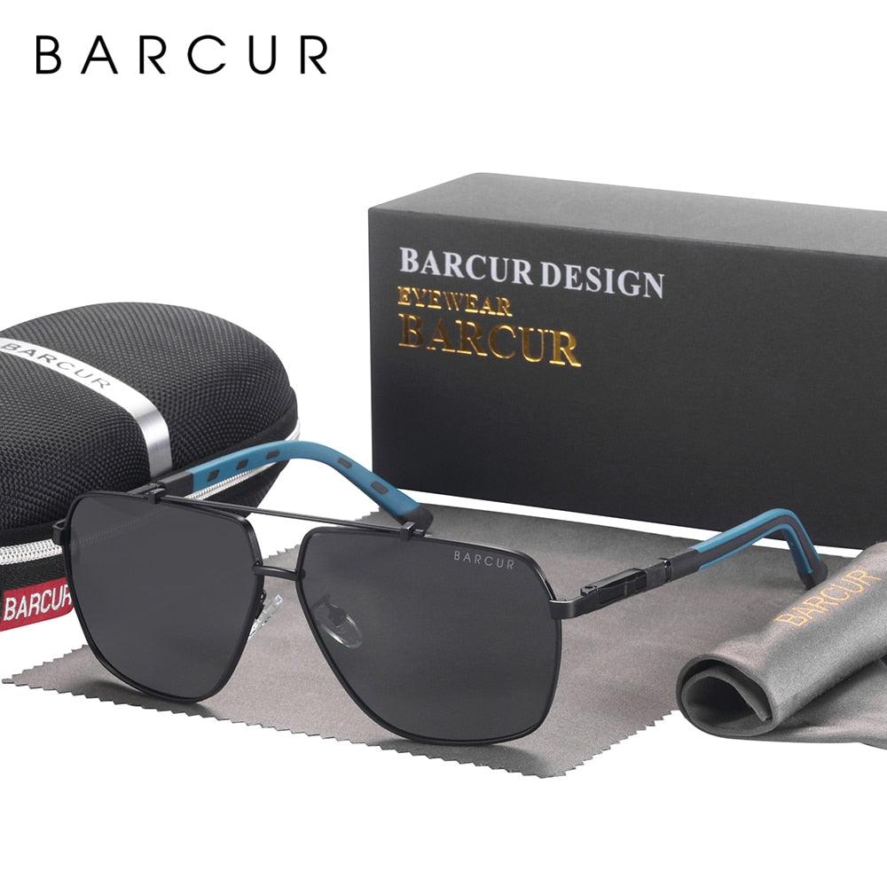 Men's Retro Square Polarized UV400 Sunglasses
