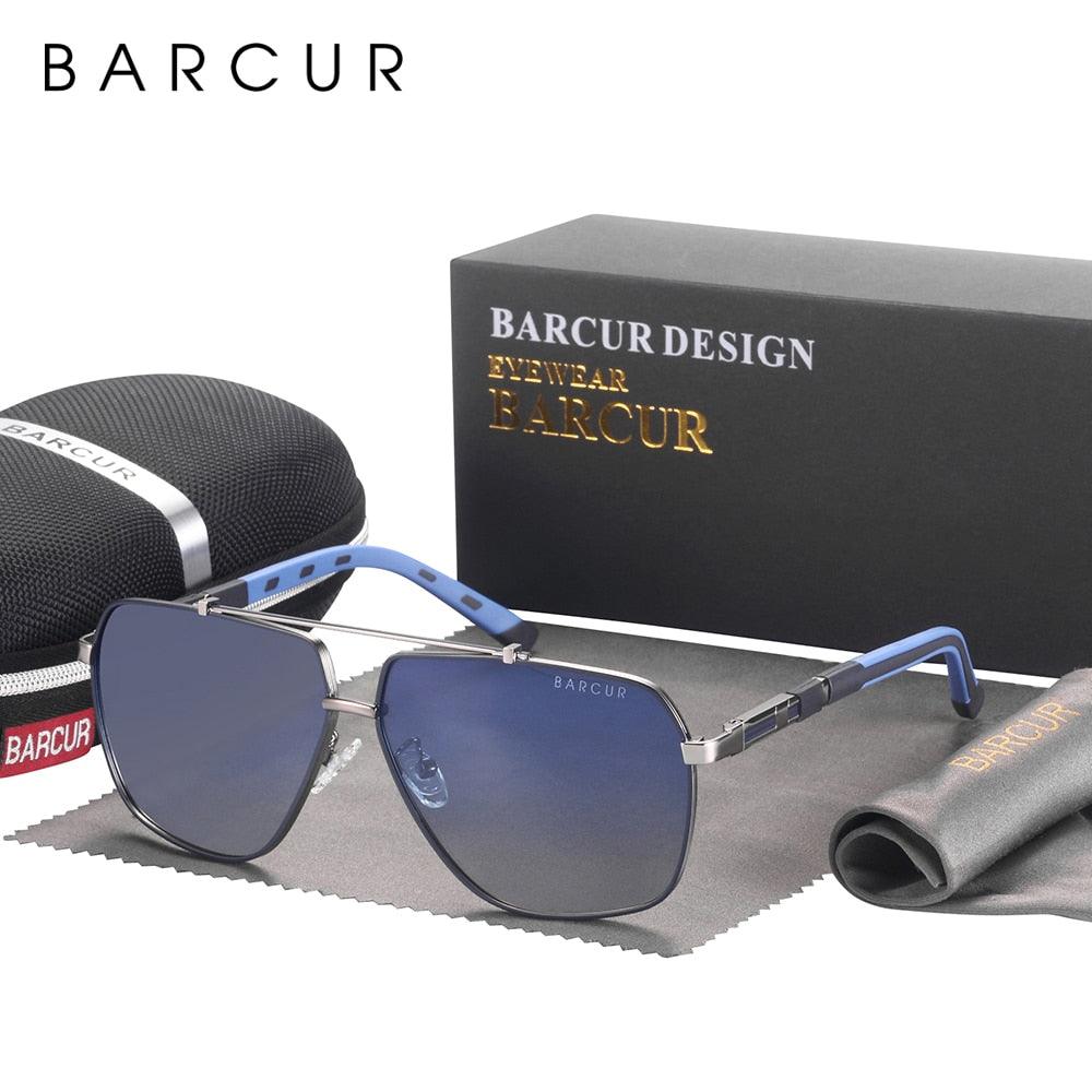 Men's Retro Square Polarized UV400 Sunglasses