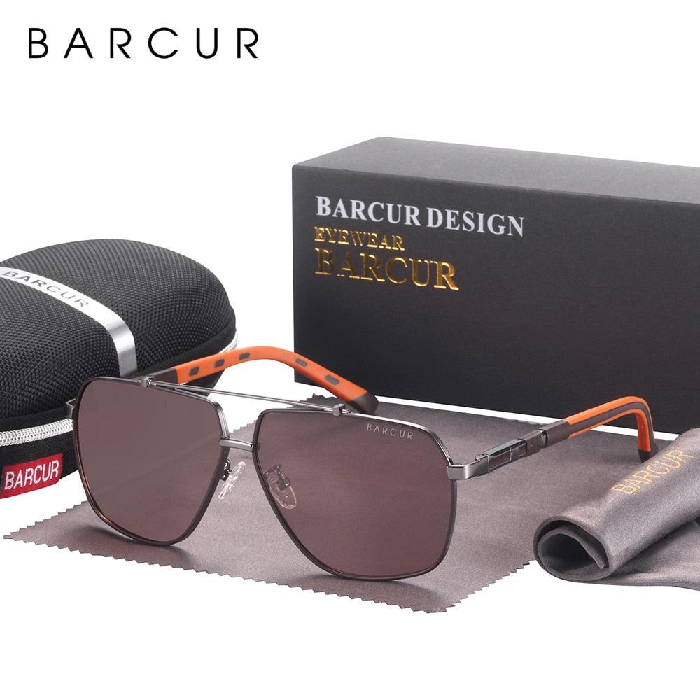 Men's Retro Square Polarized UV400 Sunglasses