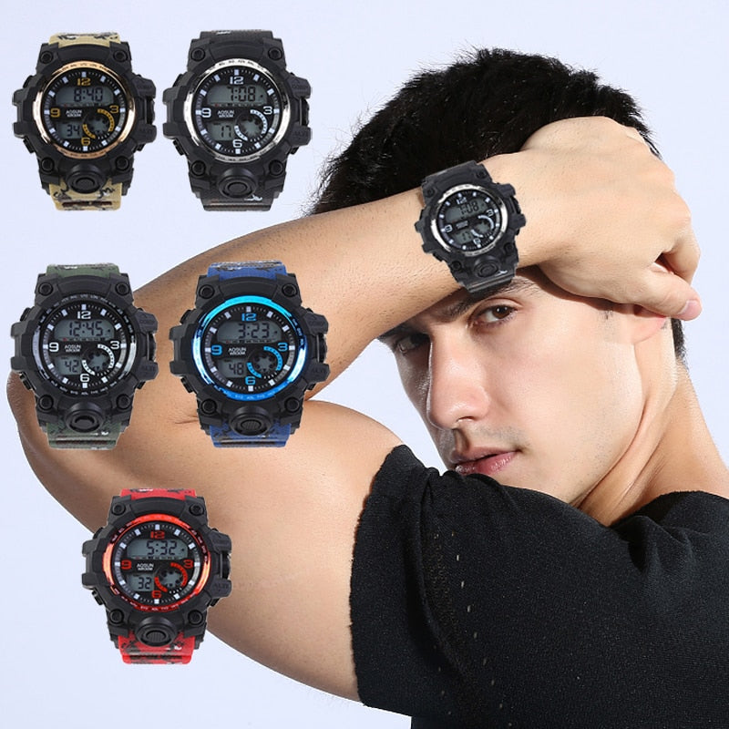 Men's 30M Water-Resistant Digital Sports Watch