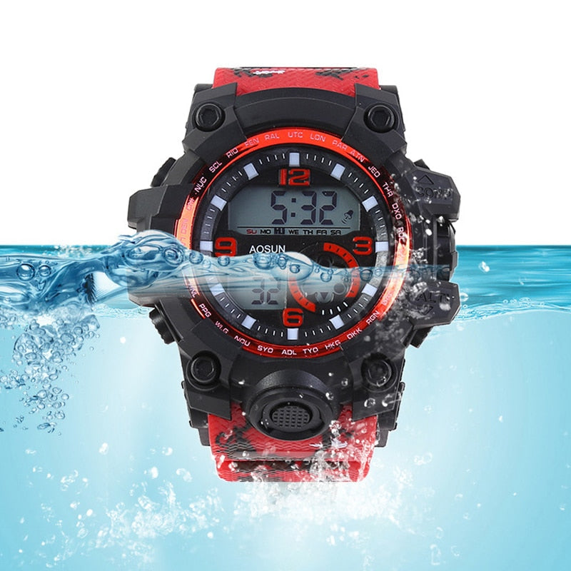 Men's 30M Water-Resistant Digital Sports Watch