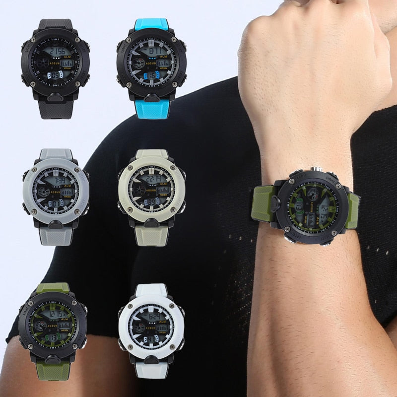 Men's 30M Water-Resistant Digital Sports Watch