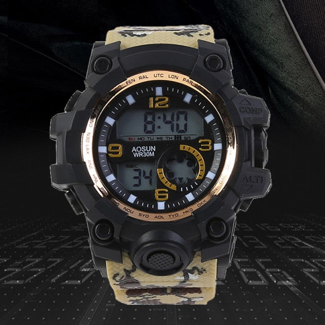 Men's 30M Water-Resistant Digital Sports Watch