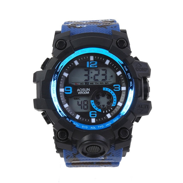 Men's 30M Water-Resistant Digital Sports Watch
