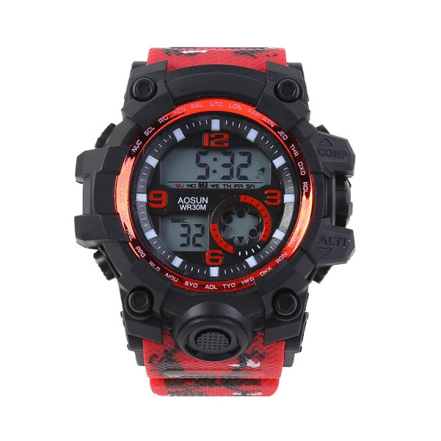 Men's 30M Water-Resistant Digital Sports Watch