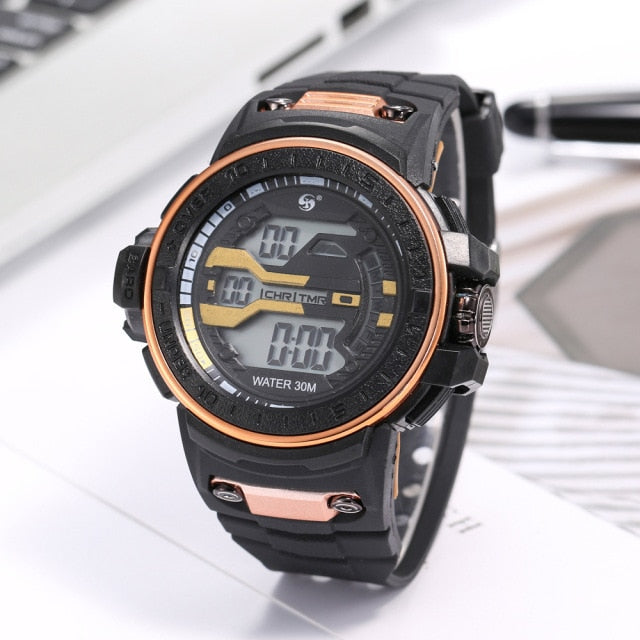 Men's 30M Water-Resistant Digital Sports Watch