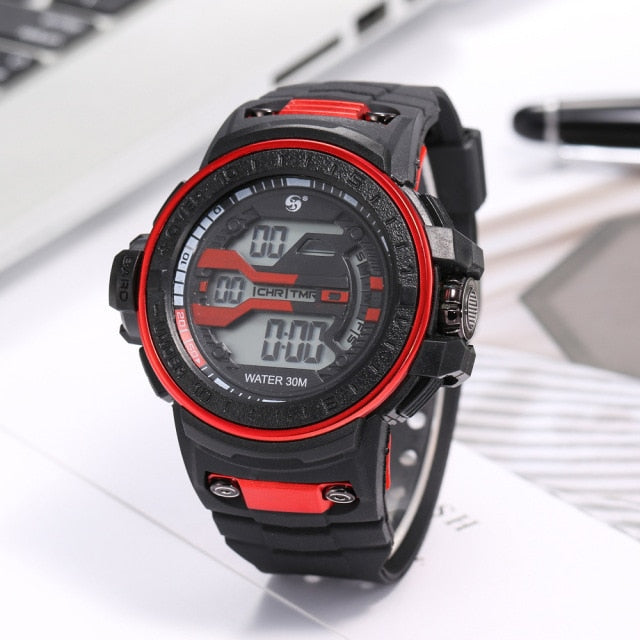 Men's 30M Water-Resistant Digital Sports Watch