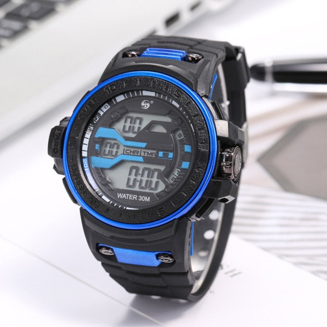 Men's 30M Water-Resistant Digital Sports Watch