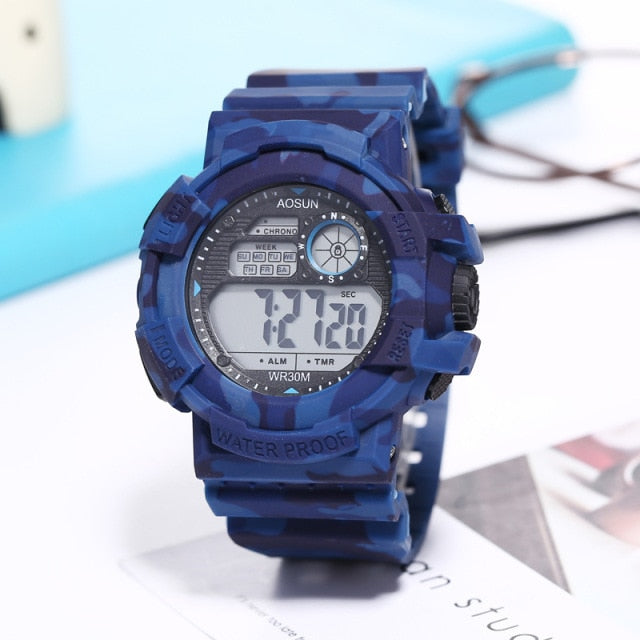 Men's 30M Water-Resistant Digital Sports Watch