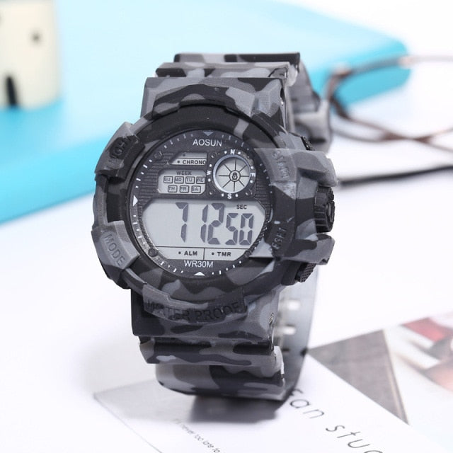 Men's 30M Water-Resistant Digital Sports Watch