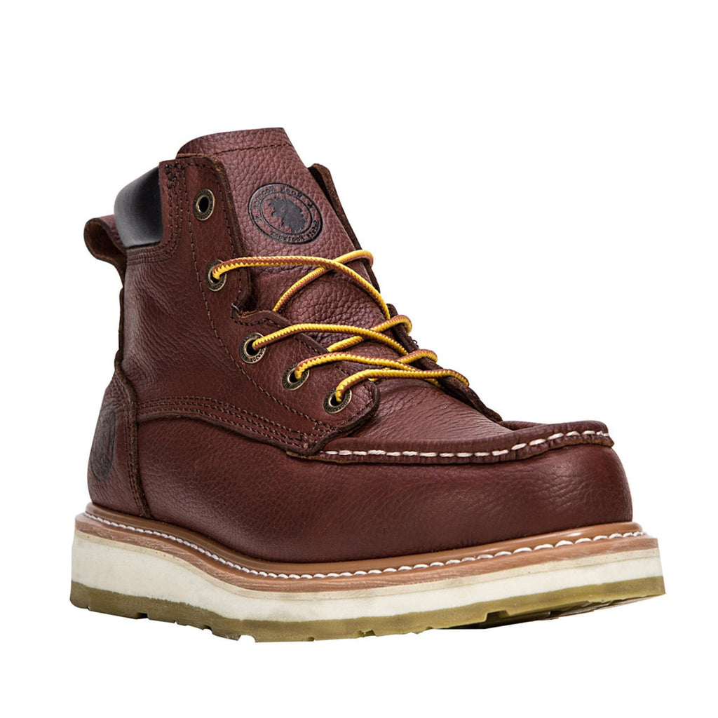 Men's Brown 6" Soft Toe Work Boots
