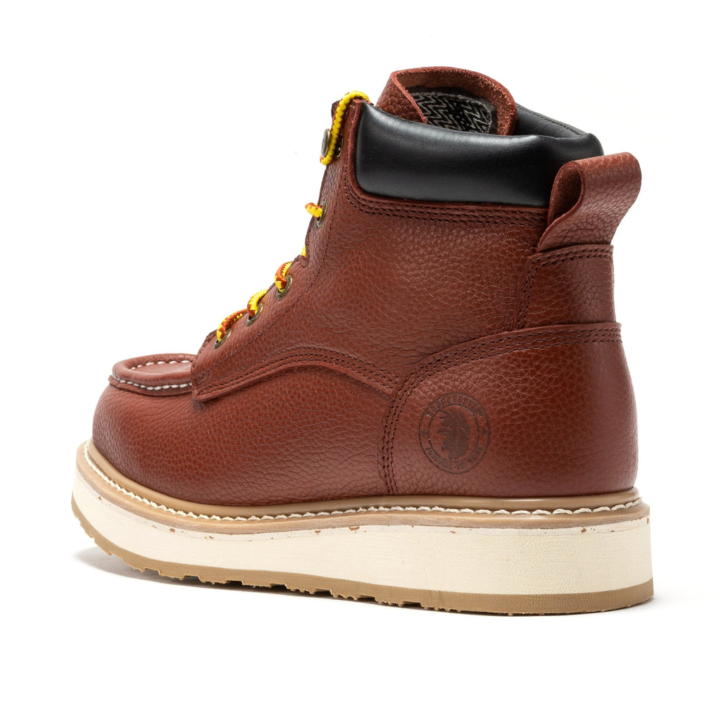 Men's Brown 6" Soft Toe Work Boots