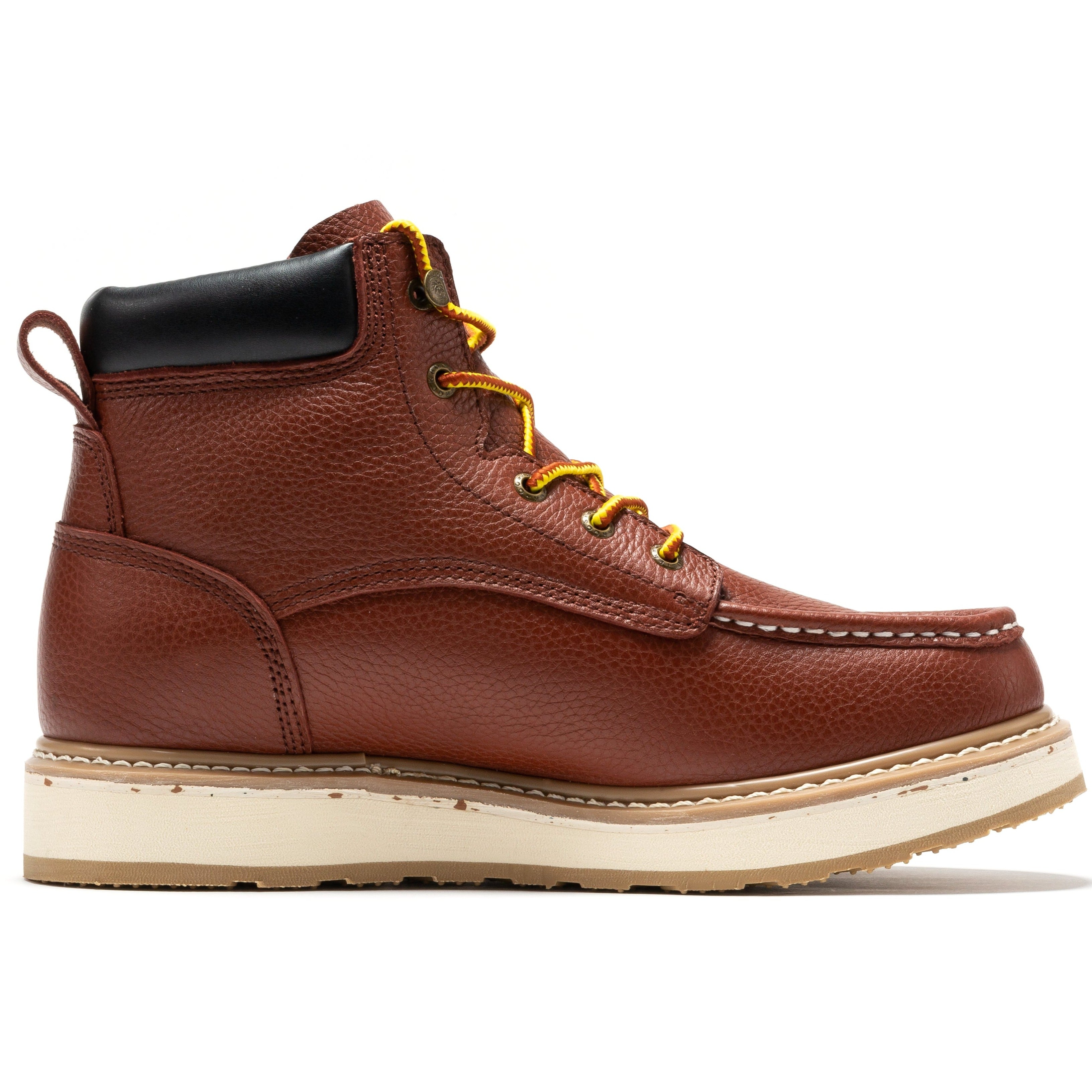 Men's Brown 6" Soft Toe Work Boots