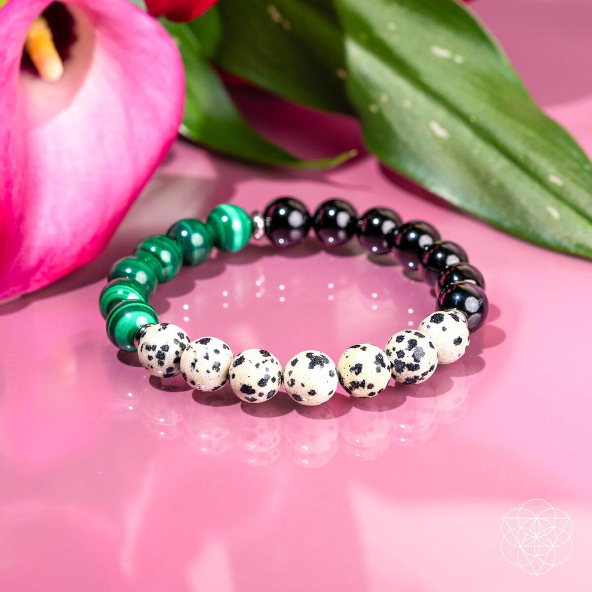 Soul Reset: Dalmatian Jasper Beaded Bracelet