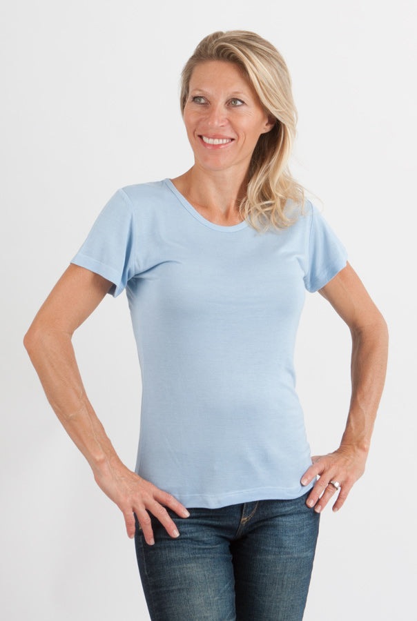 Women's Bamboo Viscose Scoop Neck T-Shirt
